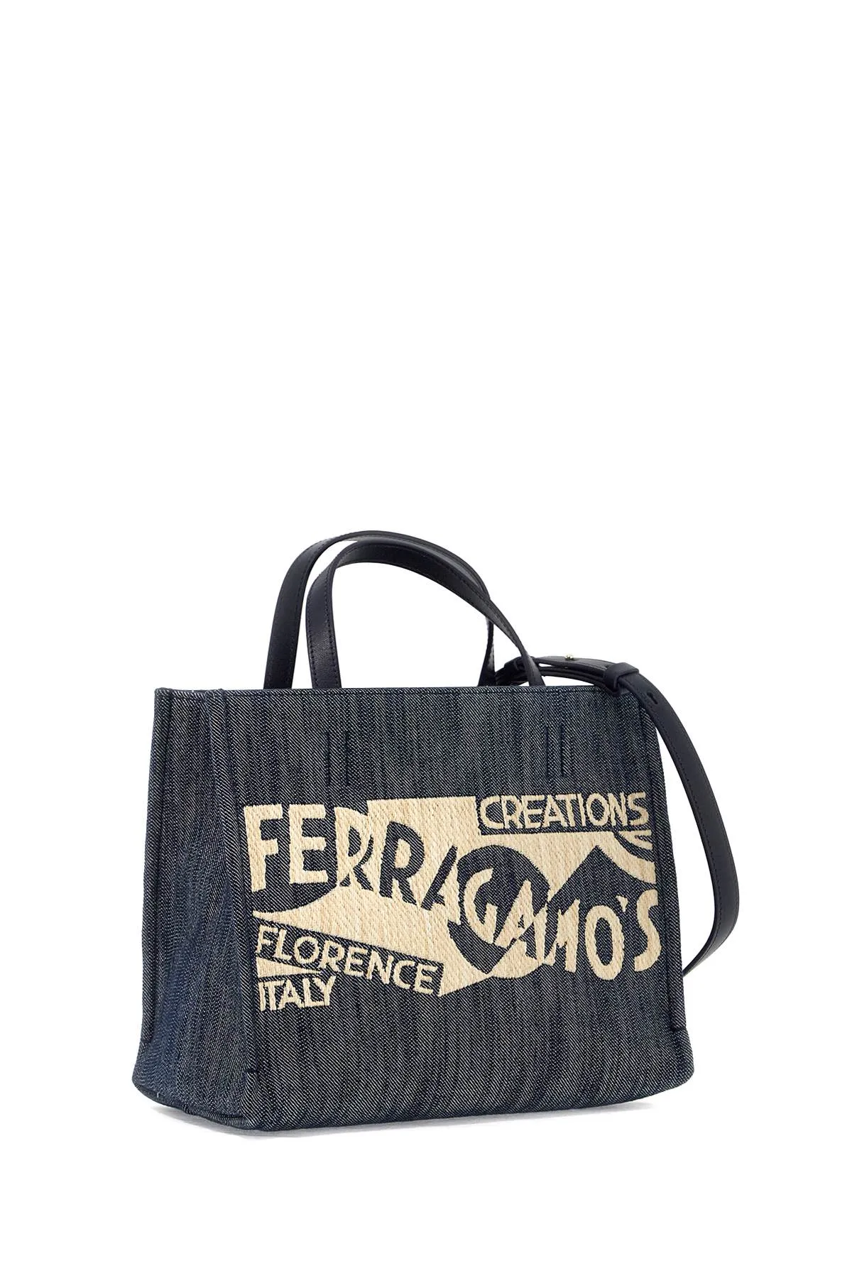 Ferragamo Mini Logo-Printed Tote Handbag