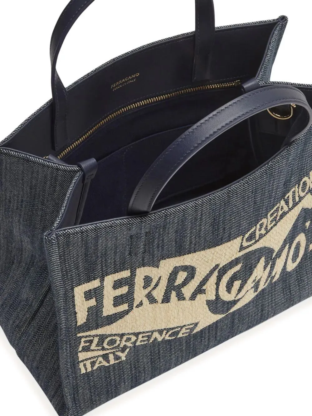 Ferragamo Mini Logo-Printed Tote Handbag