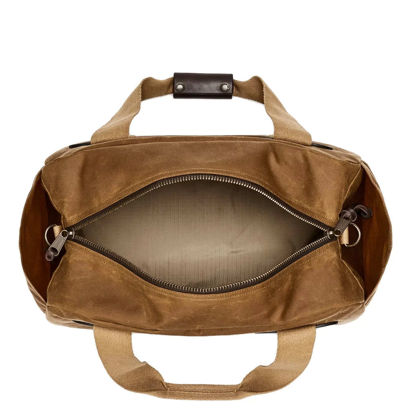 Filson Small Tin Cloth Duffle Bag Dark Tan