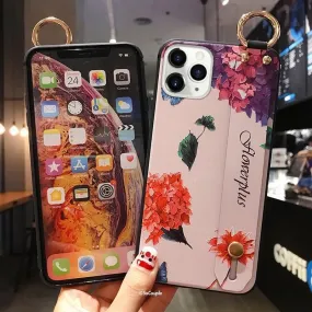 Floral Brown Cute Phone Cases For iPhone 13 Pro 11 12 7 8  SE 2 6 Plus X XS XR