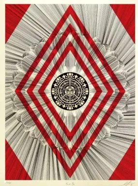 Flower Diamond Silkscreen Print by Shepard Fairey x Kai and Sunny