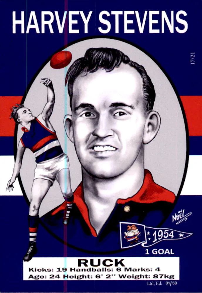 Footscray Bulldogs 1954 Premiers Card Set by Noel