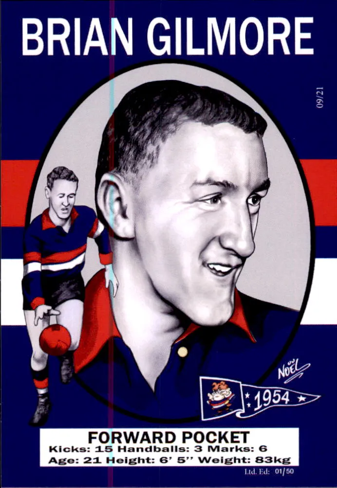 Footscray Bulldogs 1954 Premiers Card Set by Noel