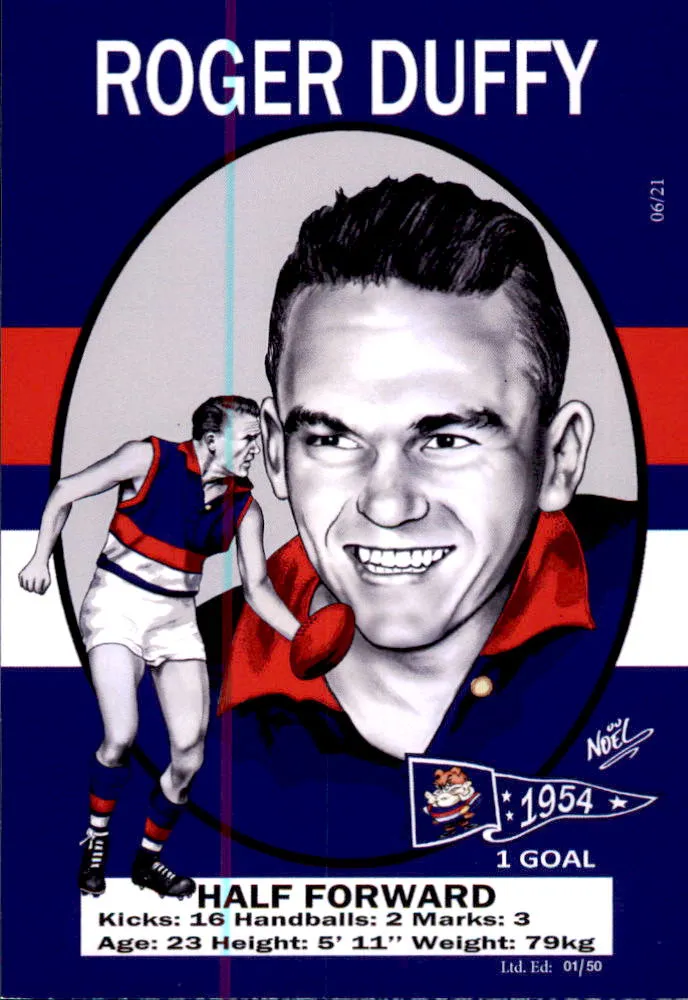 Footscray Bulldogs 1954 Premiers Card Set by Noel