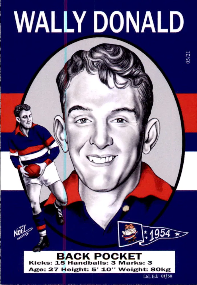 Footscray Bulldogs 1954 Premiers Card Set by Noel