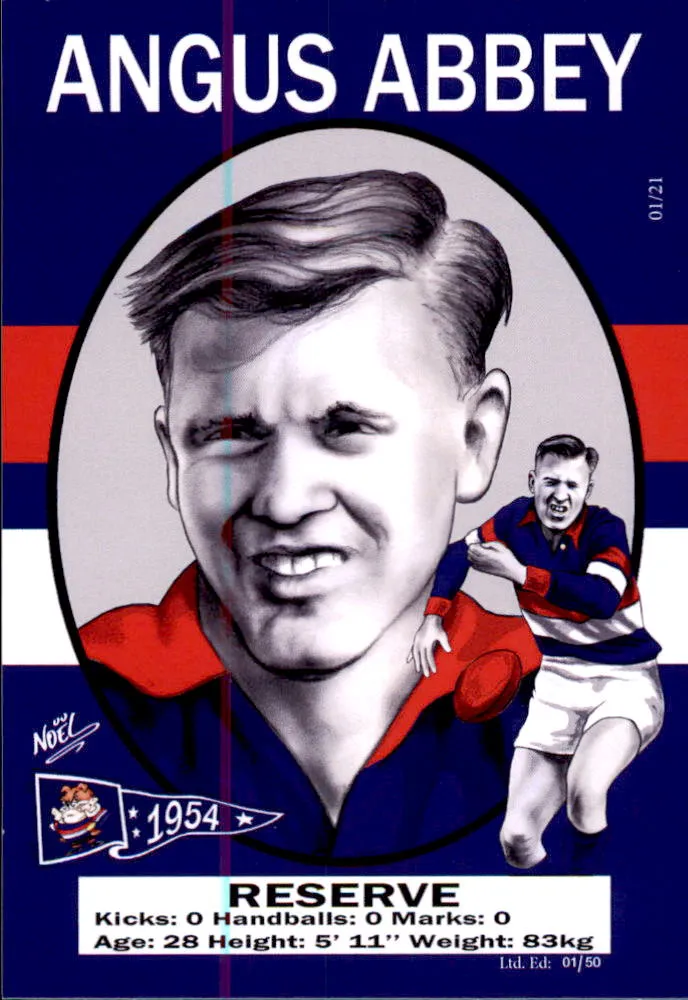 Footscray Bulldogs 1954 Premiers Card Set by Noel