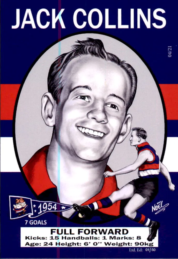 Footscray Bulldogs 1954 Premiers Card Set by Noel