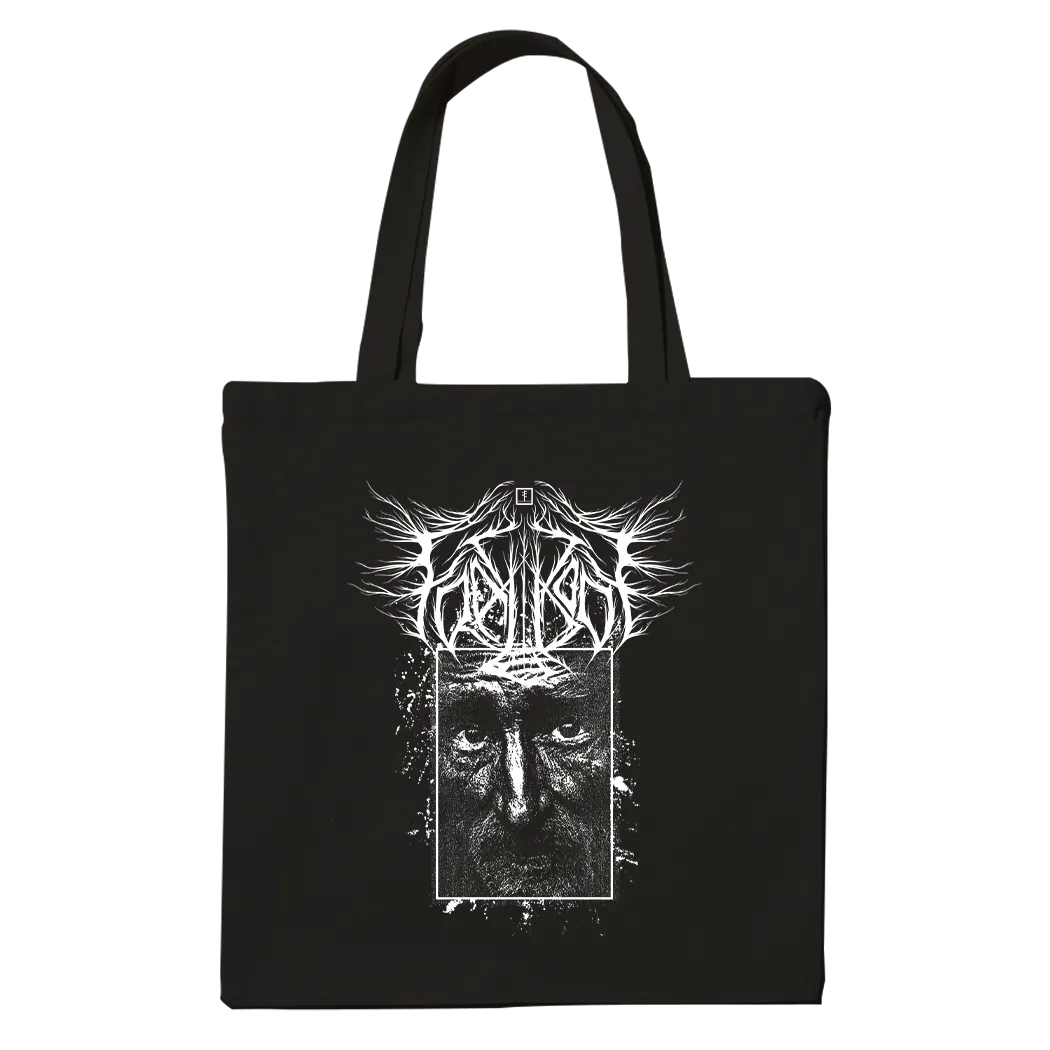 Frail Body "Old Man Face" Black Tote