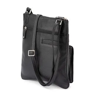 Franco Bonini - 3849 Leather Side Bag - Black