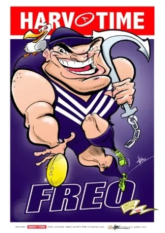 Fremantle Dockers, Mascot Harv Time Poster