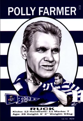 Geelong Cats 1963 Premiers Card Set by Noel