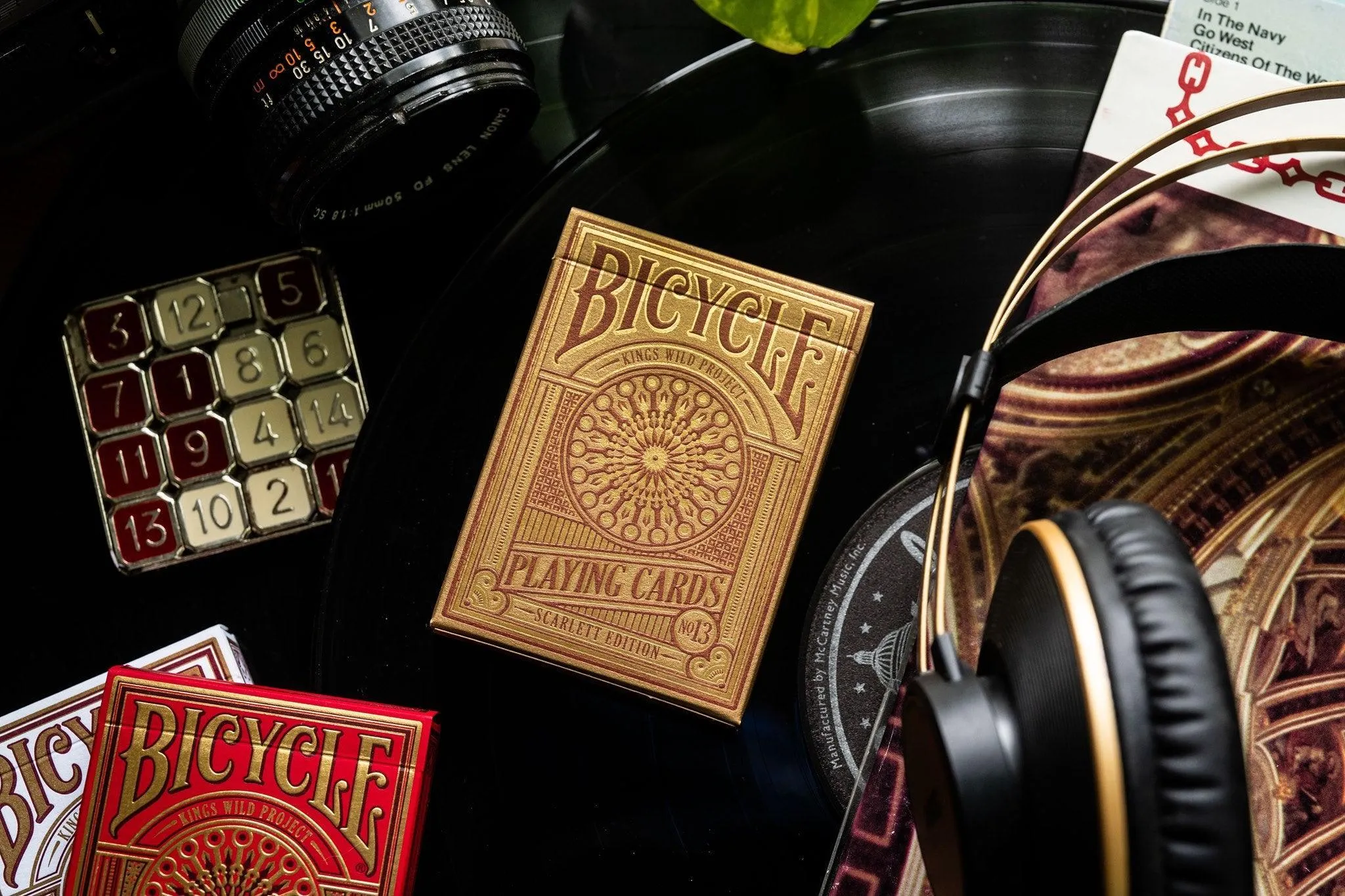 Gilded Bicycle Scarlett Playing Cards by Kings Wild Project