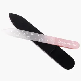 Glass Nail File - Pink Sparkle (Professional)