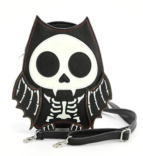 Glow in the Dark Skeleton Bat Shoulder Bag