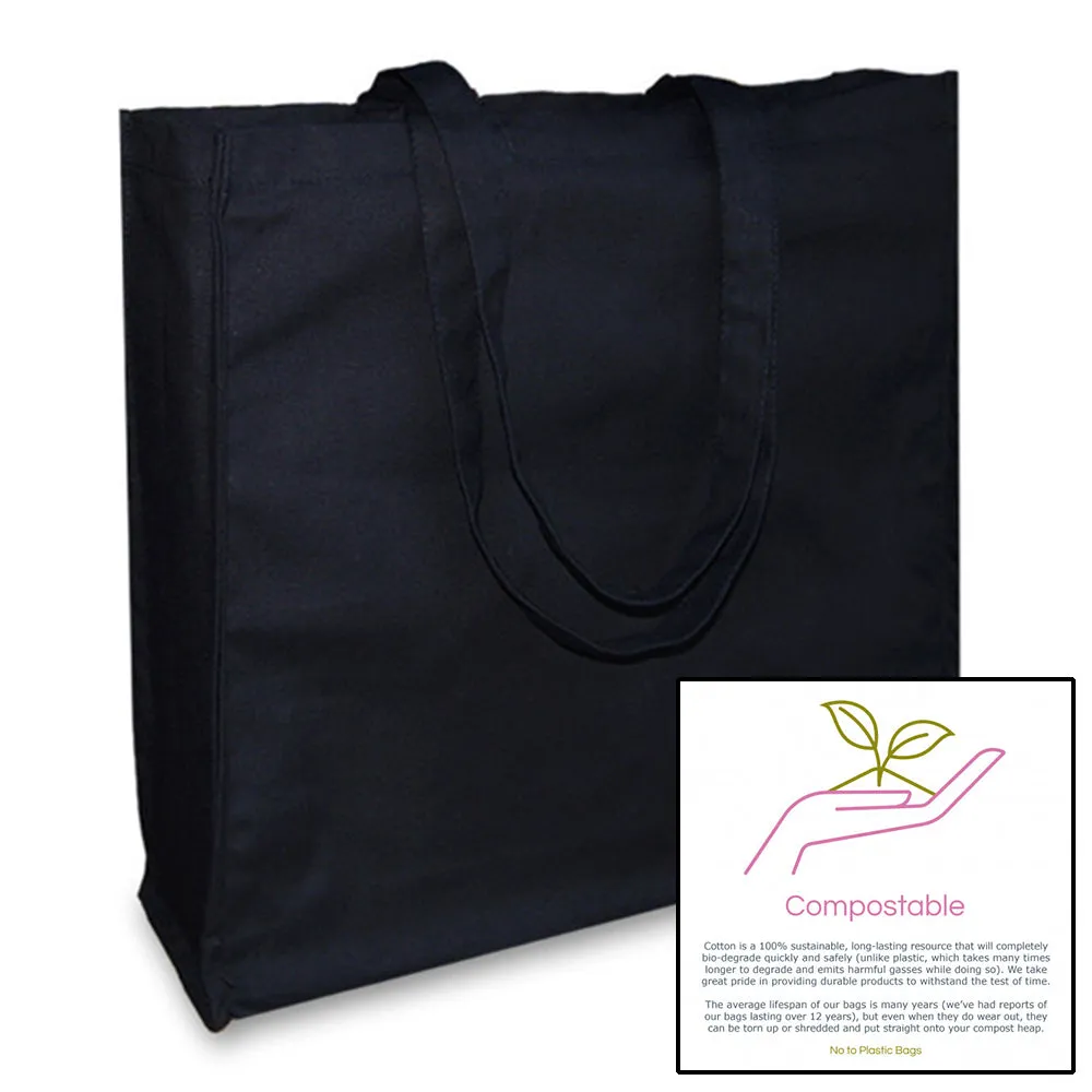 Good Life - Gusset Tote Bag - Black