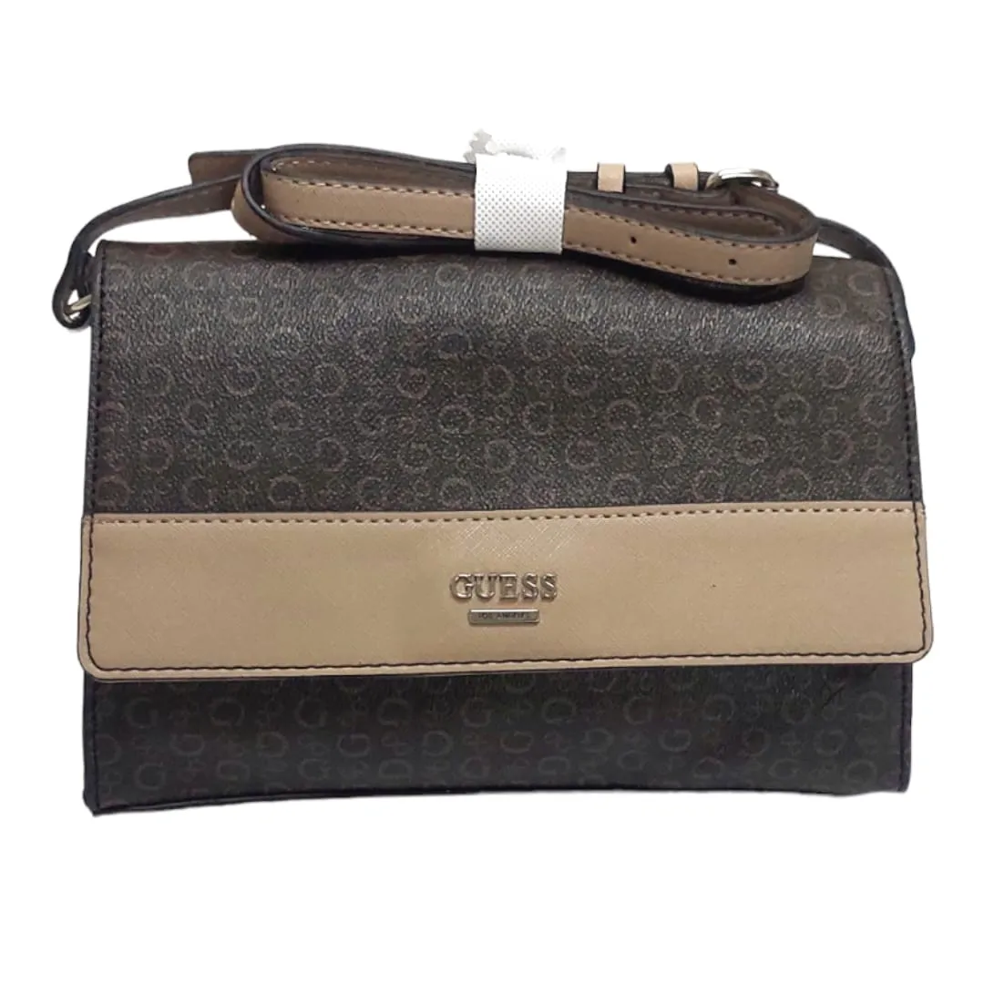 Guess  WOMEN BAG Bolsa Monogram Cinza BROWN