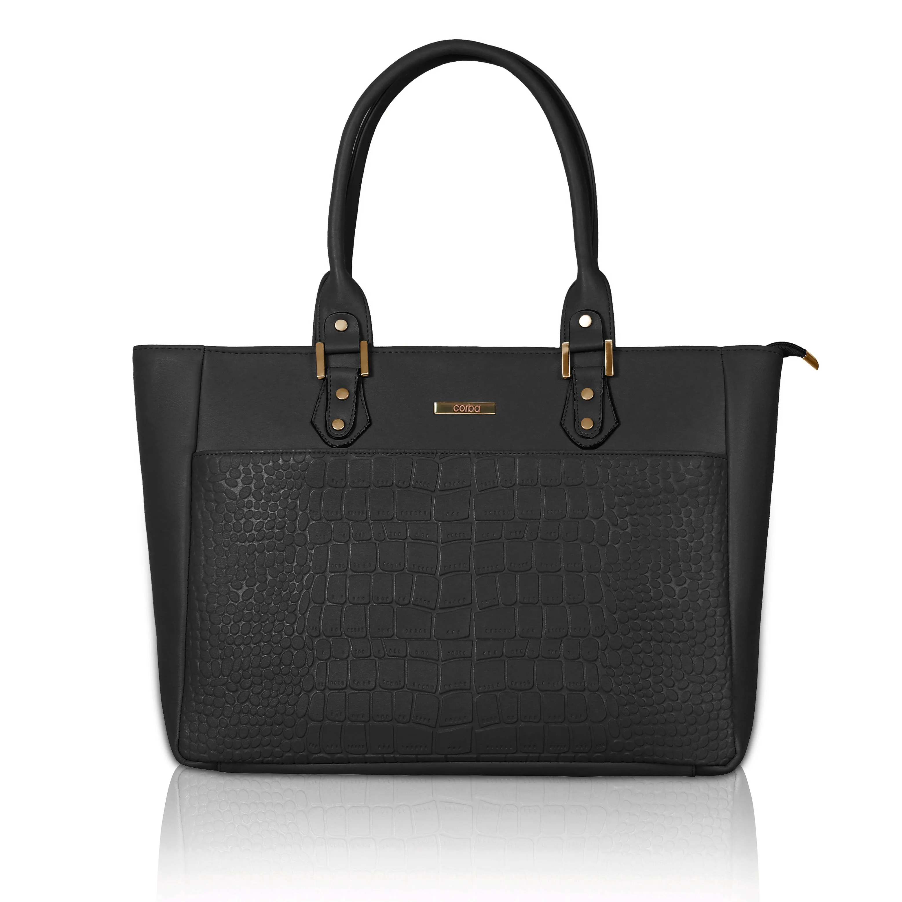 HandBag with Laptop case Black