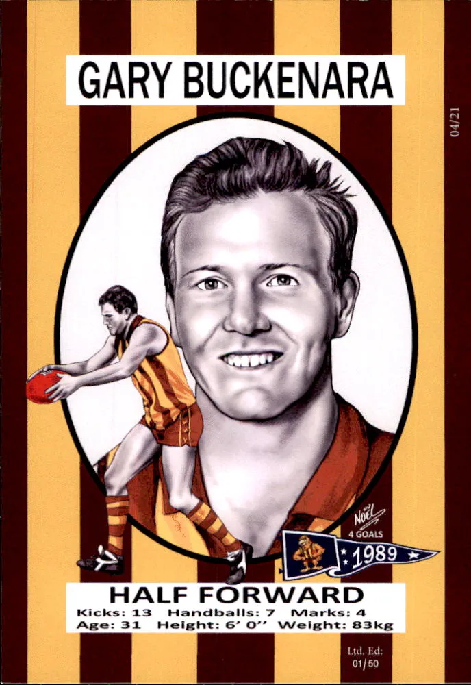 Hawthorn Hawks 1989 Premiers Card Set by Noel