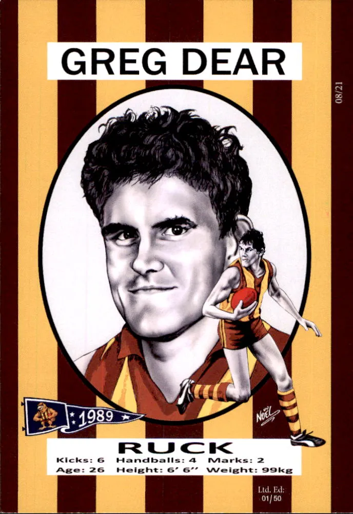 Hawthorn Hawks 1989 Premiers Card Set by Noel