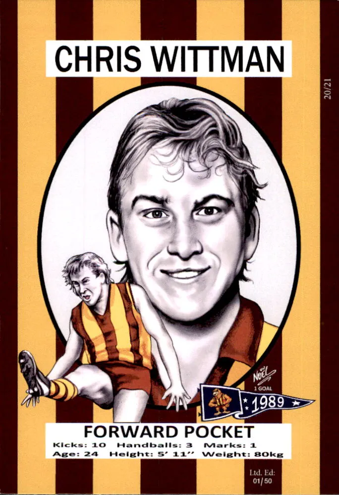 Hawthorn Hawks 1989 Premiers Card Set by Noel