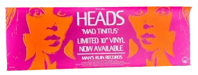 Heads Mao Tinitus 10" Vinyl Album Release Silkscreen Print by Frank Kozik