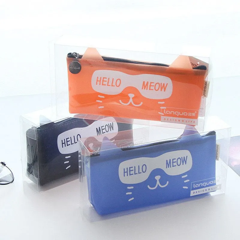 Hello Meow Cat Pencil Case