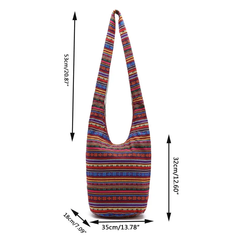 Hobo Bags Elephant Print Mexican Blanket Tribal Aztec 6 Different Styles And Colors You Choose Large Hippie Shoulder Purses Boho Carry On Tote Travel Bag