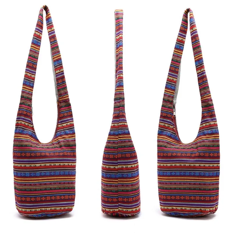 Hobo Bags Elephant Print Mexican Blanket Tribal Aztec 6 Different Styles And Colors You Choose Large Hippie Shoulder Purses Boho Carry On Tote Travel Bag