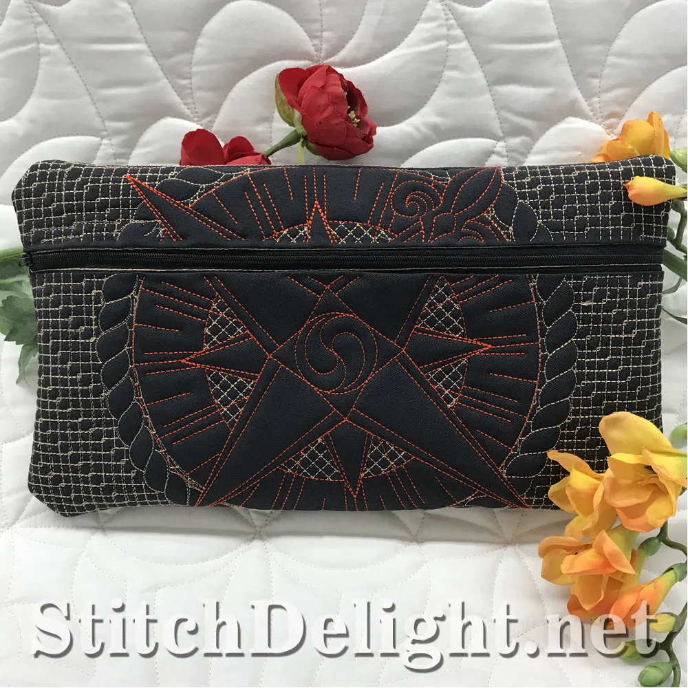 HOE0018 ITH Quilted Zipper Bags