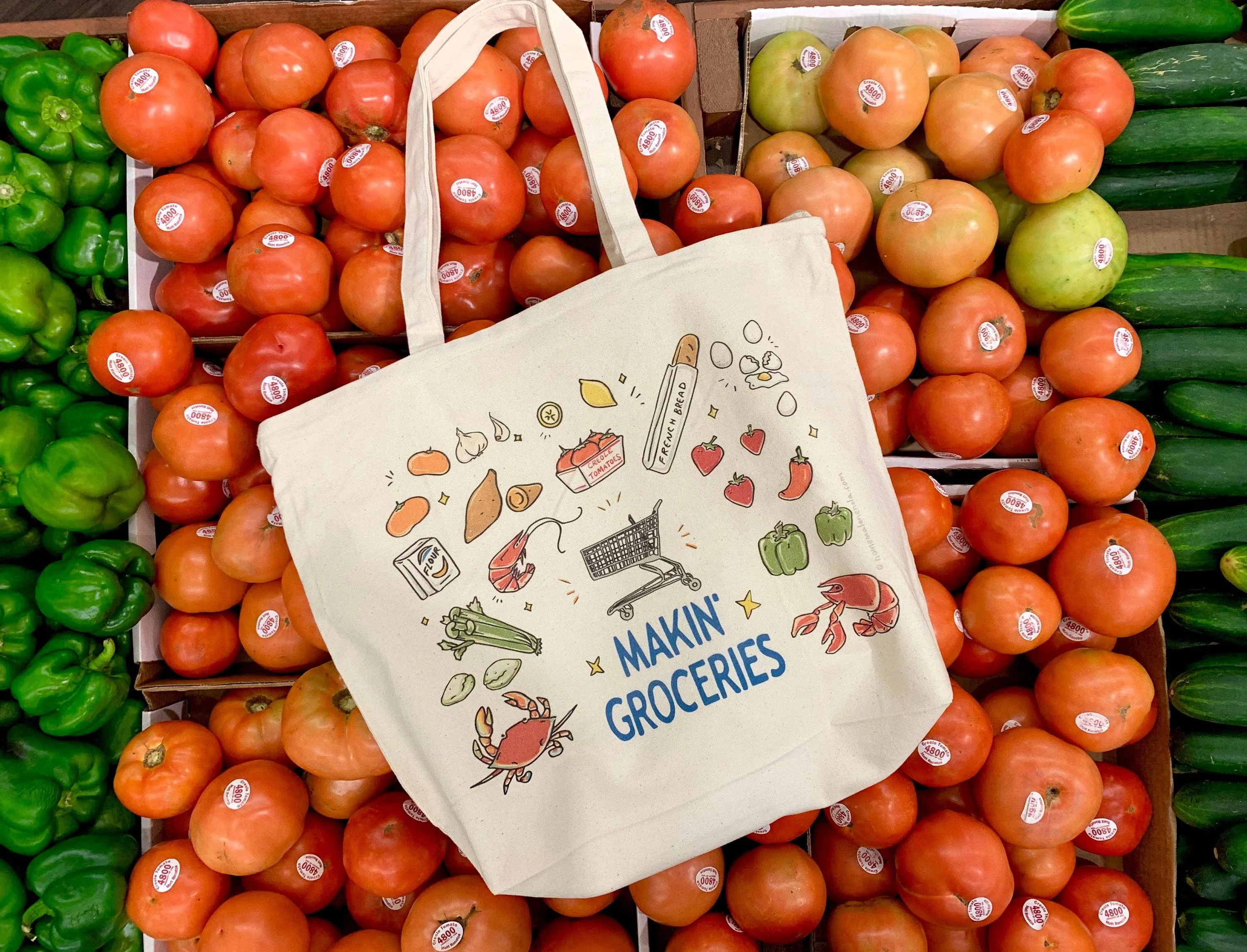 Home Malone Makin' Groceries Reusable Tote Bag