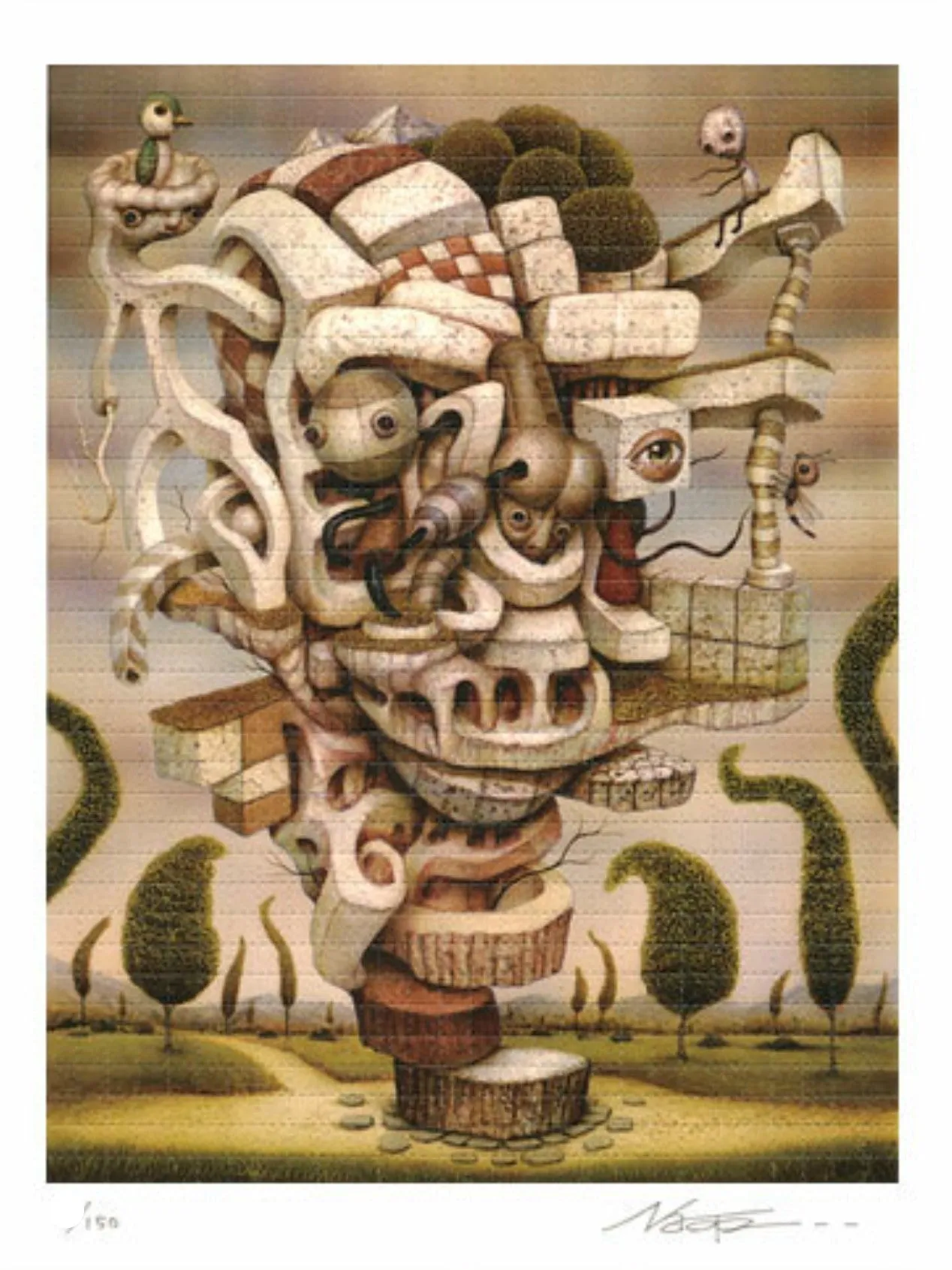 Idolize Blotter Art Blotter Paper Lithograph Print by Naoto Hattori