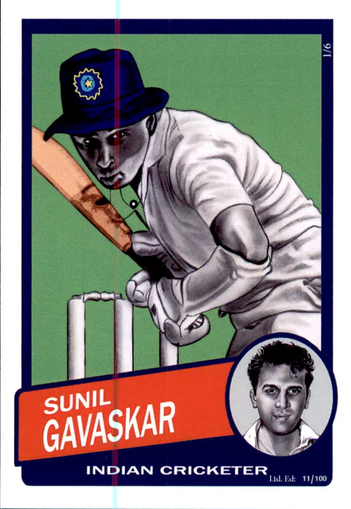 INDIA, Cricket Greats Card Set by Noel.