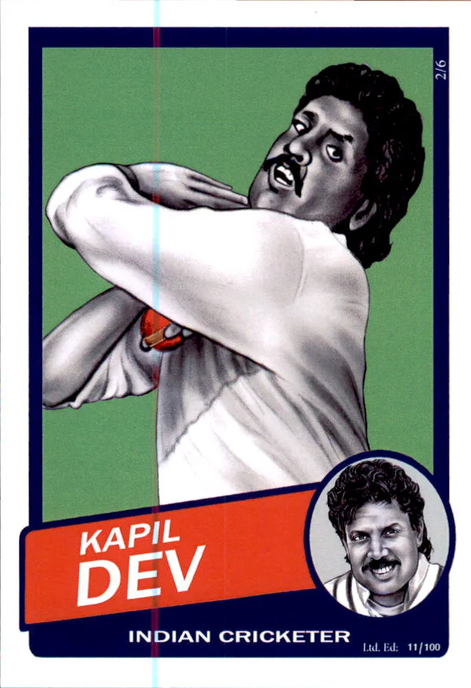 INDIA, Cricket Greats Card Set by Noel.