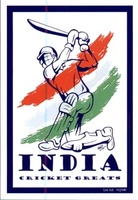 INDIA, Cricket Greats Card Set by Noel.