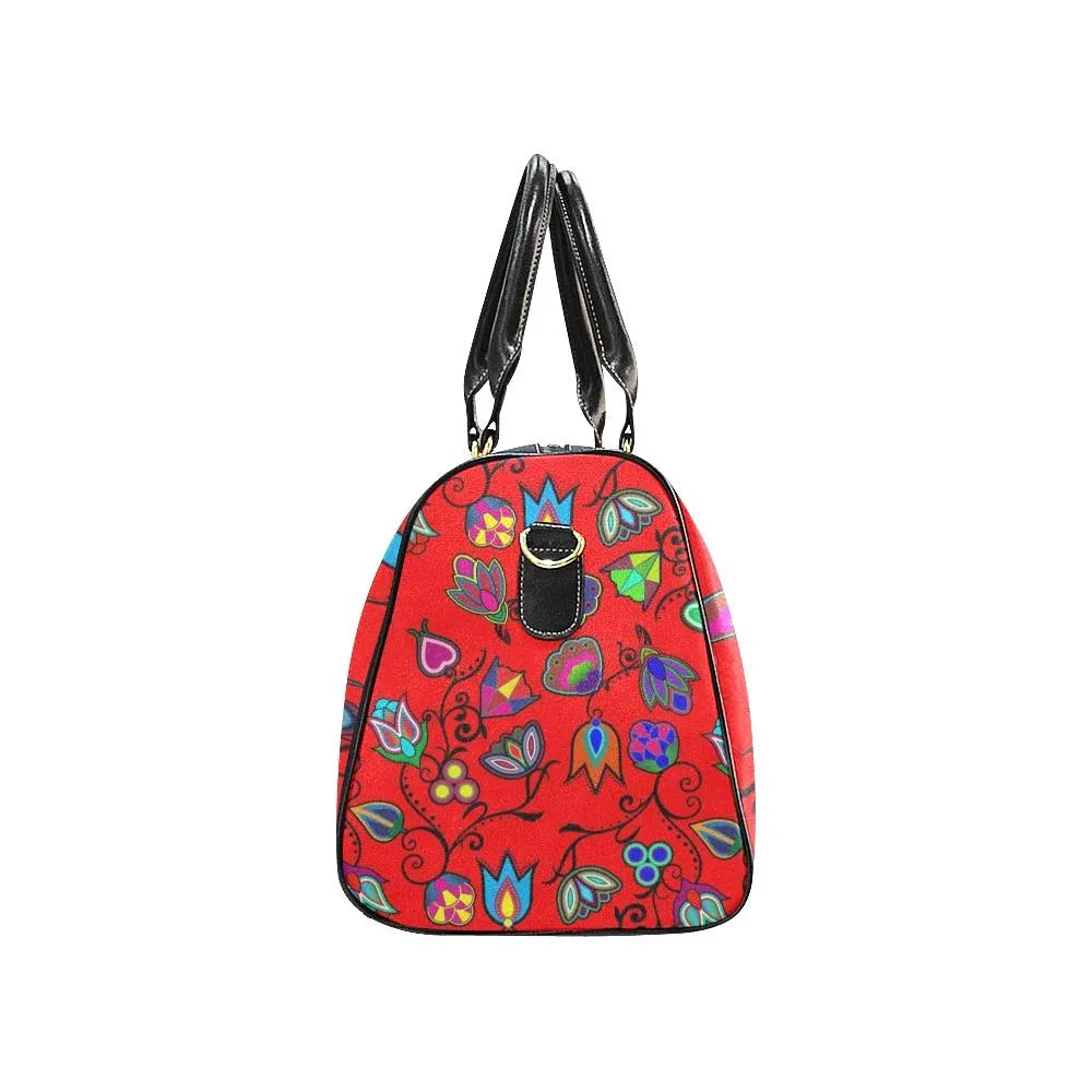 Indigenous Paisley Dahlia Waterproof Travel Bag/Small