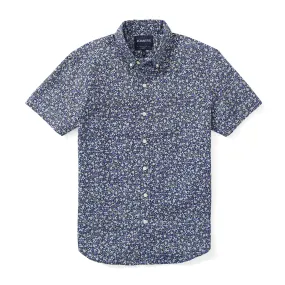 Italian Short Sleeve Shirt - Midnight Vintage Floral