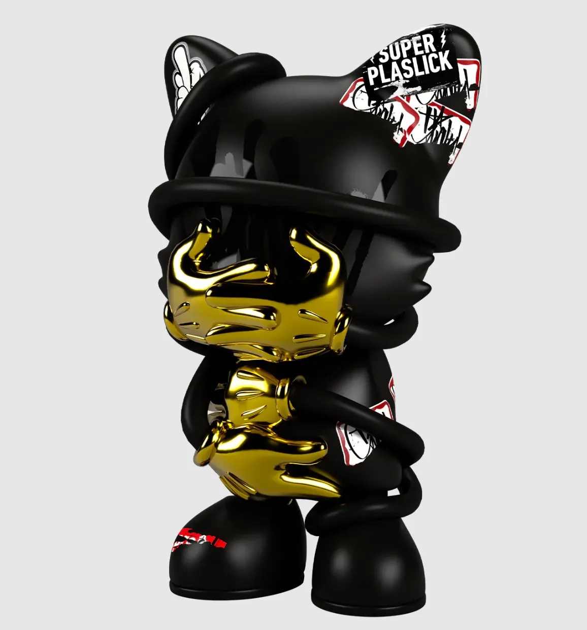 Janky De Slick Onyx SuperKranky SuperPlastic Art Toy by OG Slick