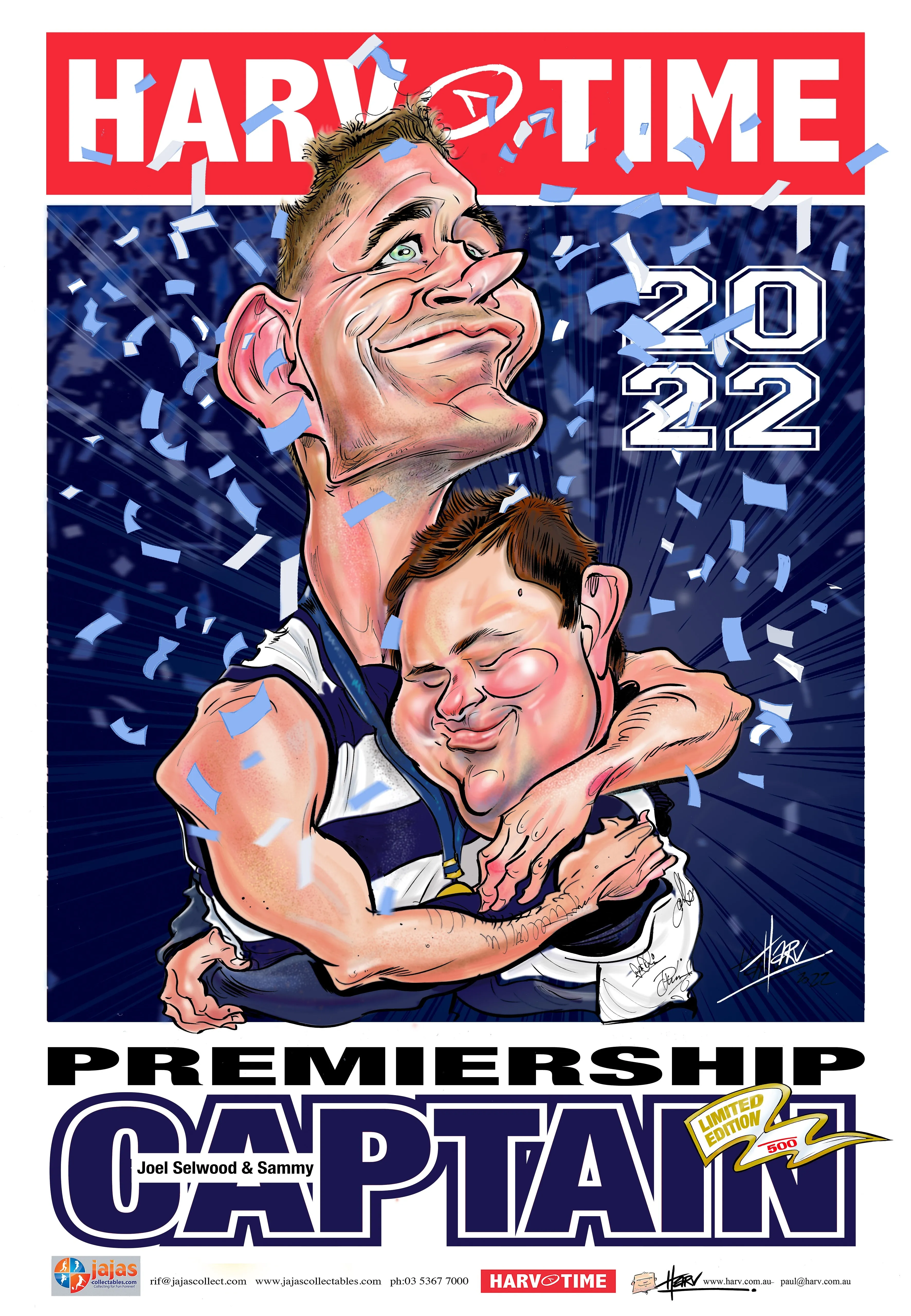 Joel Selwood, 2022 Premiership Captain Harv Time Poster