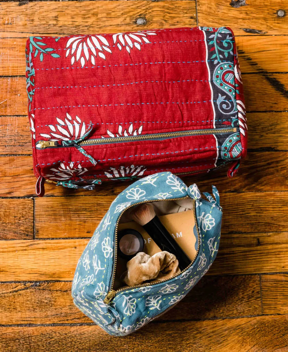 Kantha Large Toiletry Bag - No. 240615