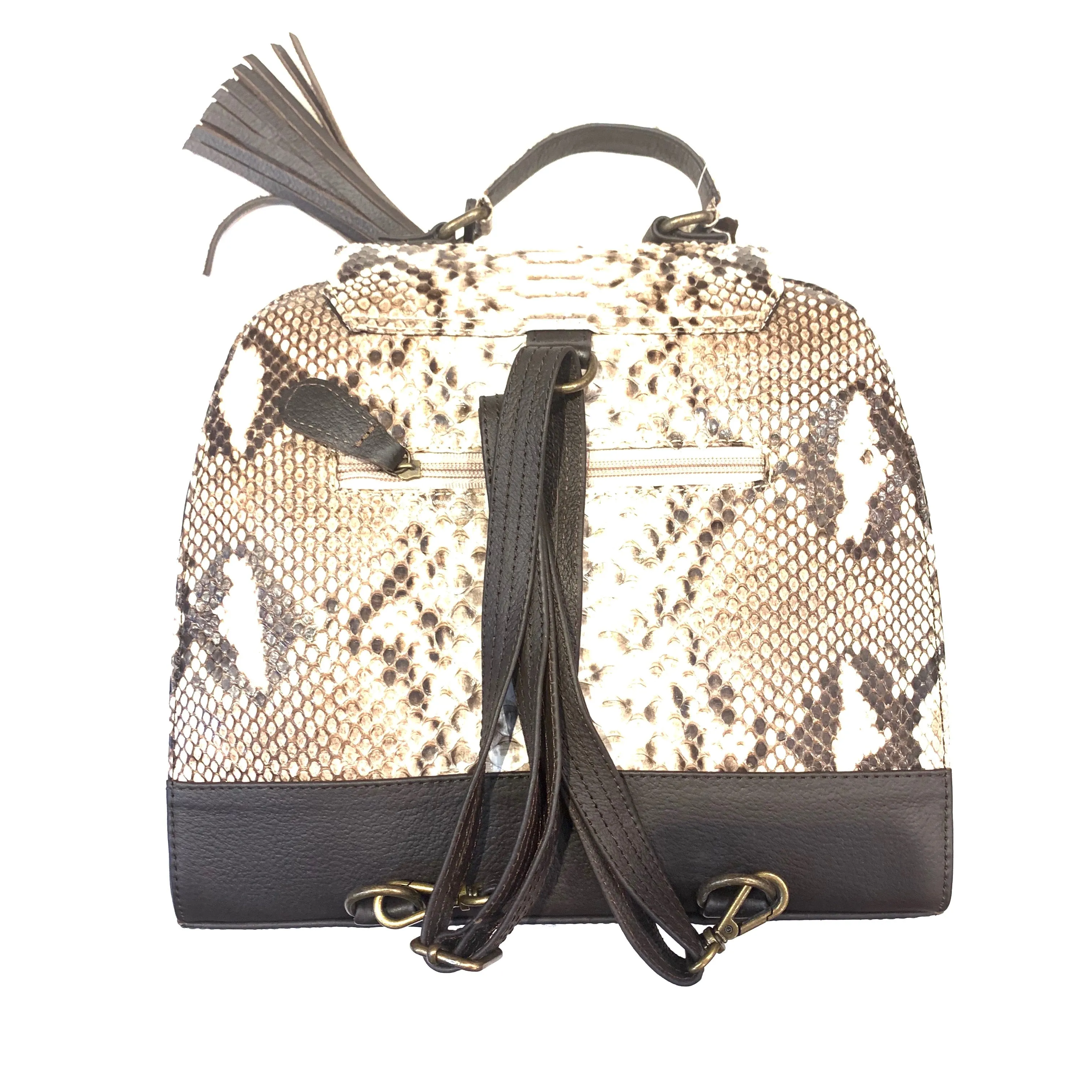 Kashani Ladies Natural Python Skin Handbag