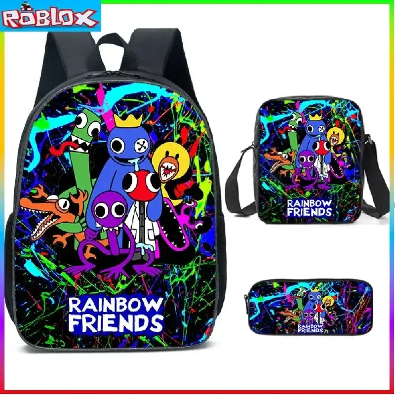 Kid's Rainbow Friends 3 PC Backpack Set