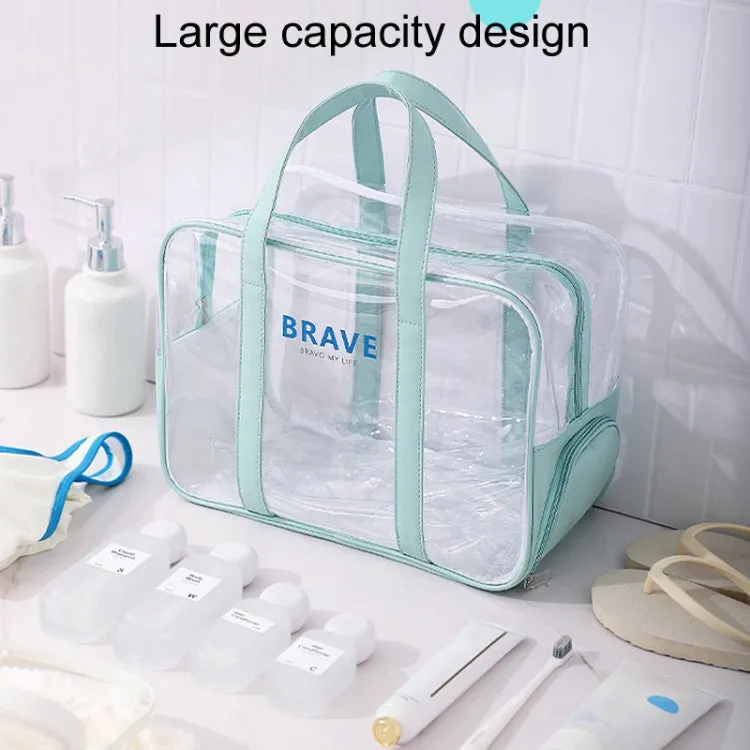 Large Capacity Sports Tote Swimming Bag Waterproof Toiletry And Makeup Organizer Bag(Mint Green)