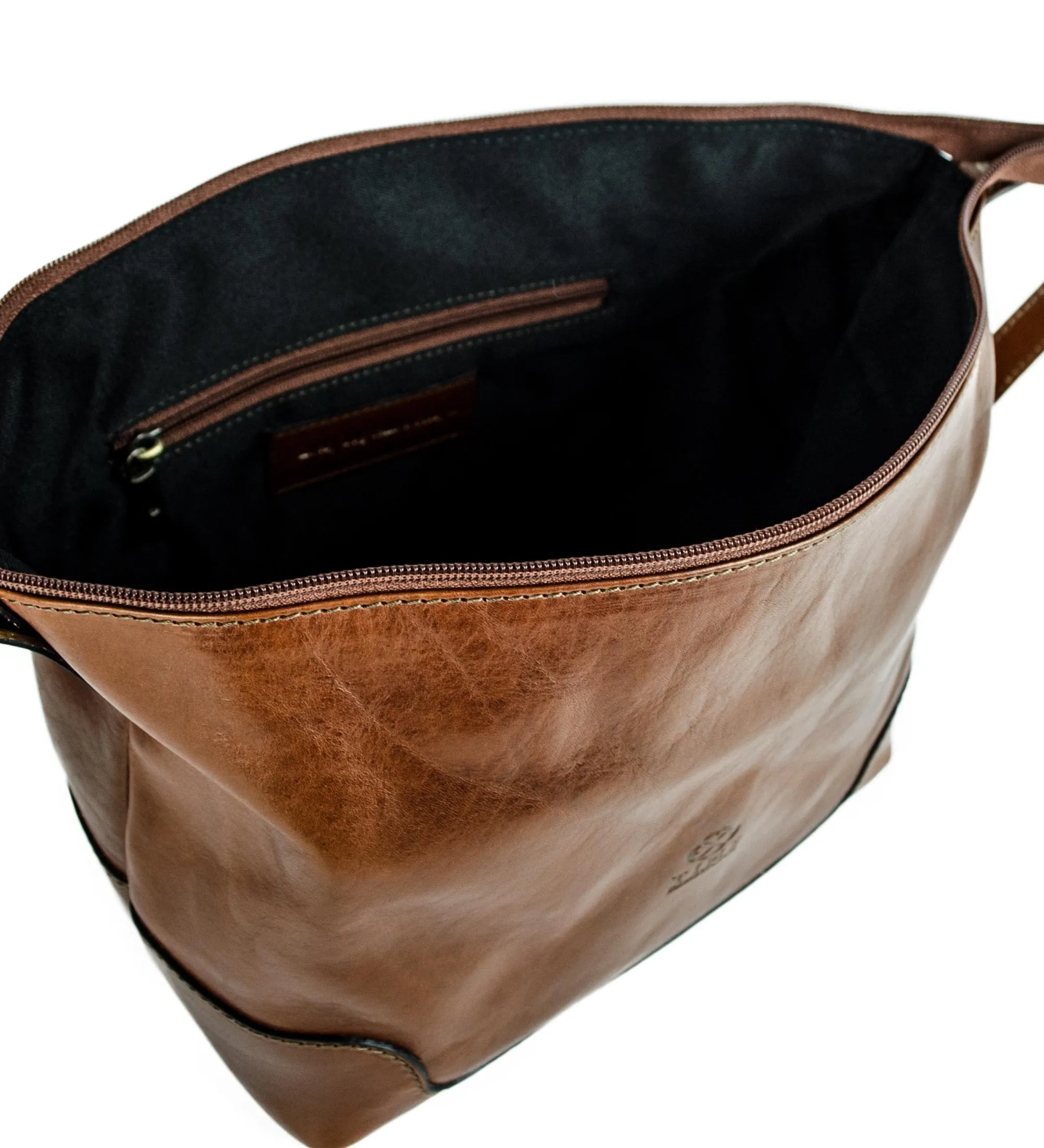 Leather Toiletry Bag - Autumn Leaves