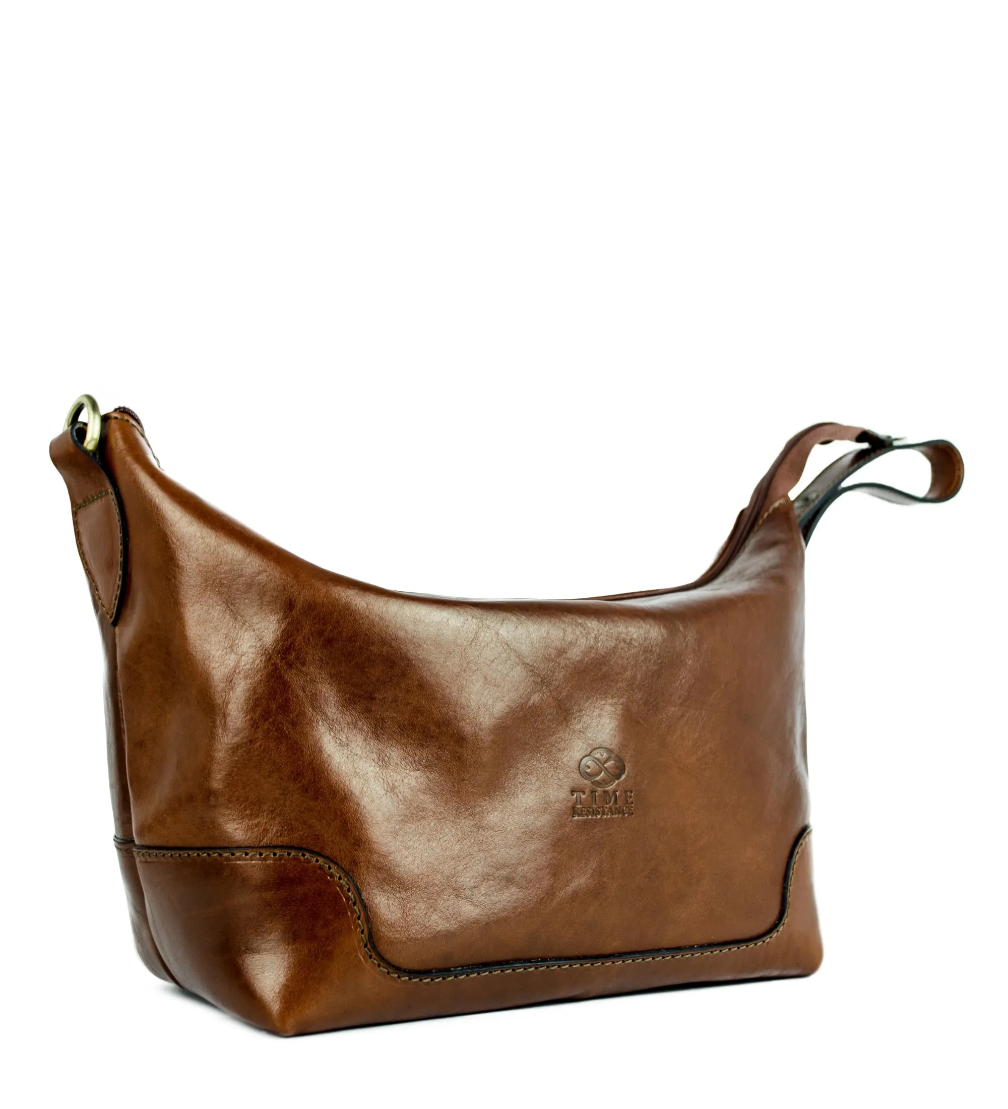 Leather Toiletry Bag - Autumn Leaves