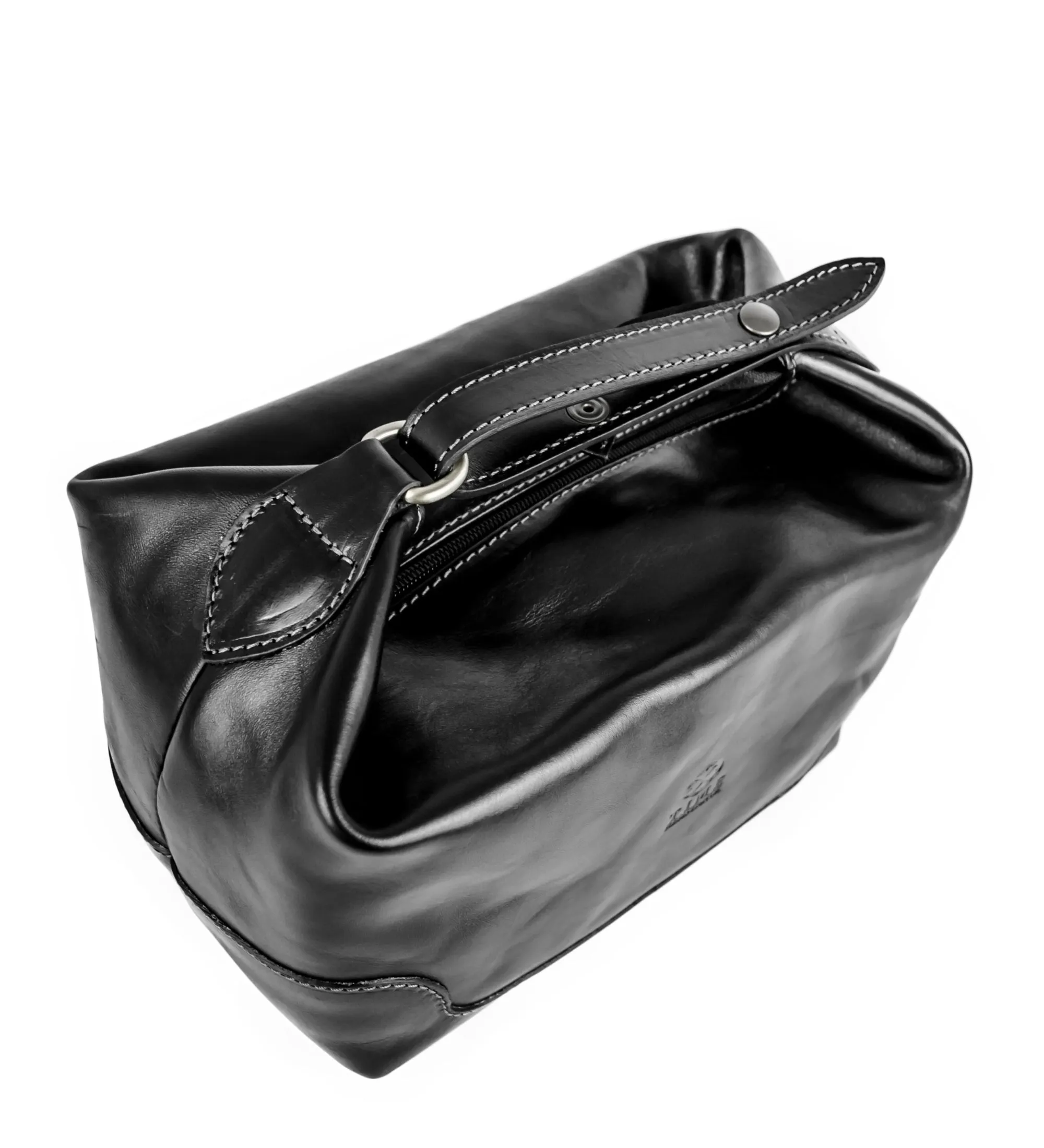 Leather Toiletry Bag - Autumn Leaves