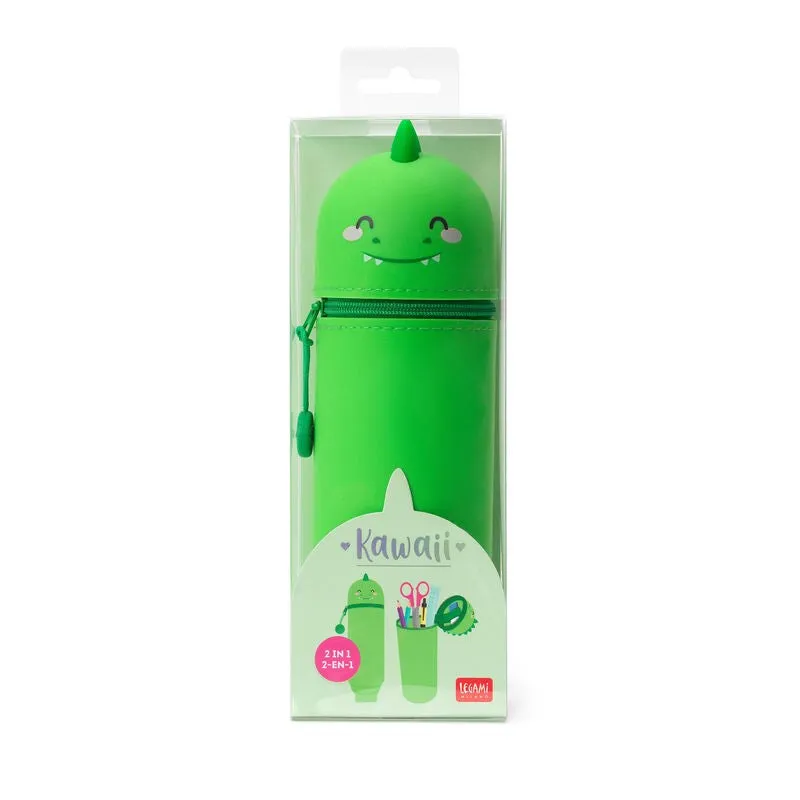 Legami: Kawaii 2 in 1 Soft Silicone Pencil Case Dino