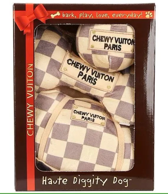 Limited Edition Checker Chewy Vuiton Gift Box Set