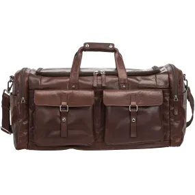 Mancini Leather Buffalo Large Duffle Bag