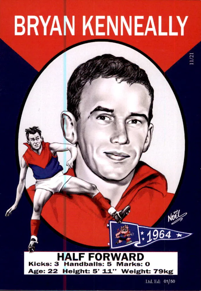 Melbourne Demons 1964 Premiers Card Set by Noel