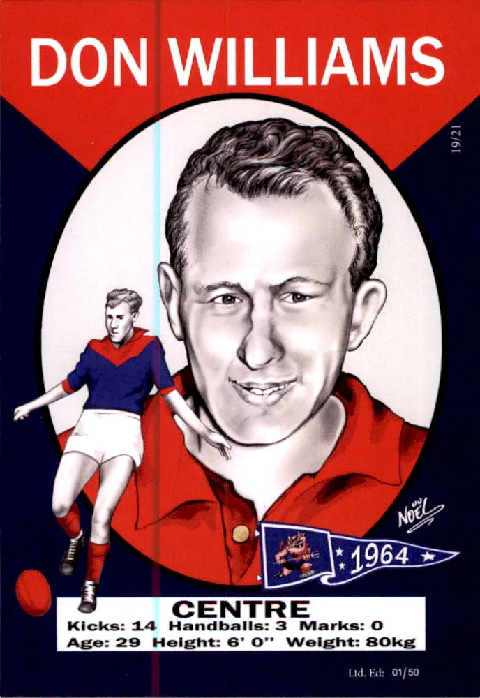 Melbourne Demons 1964 Premiers Card Set by Noel